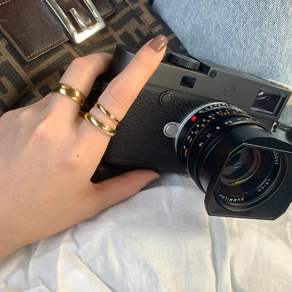 Classic Minimalist 18K Gold Plated Ring