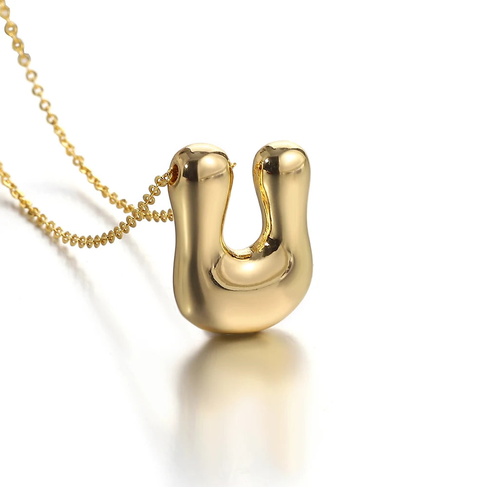 Classic Chunky Initial Necklace