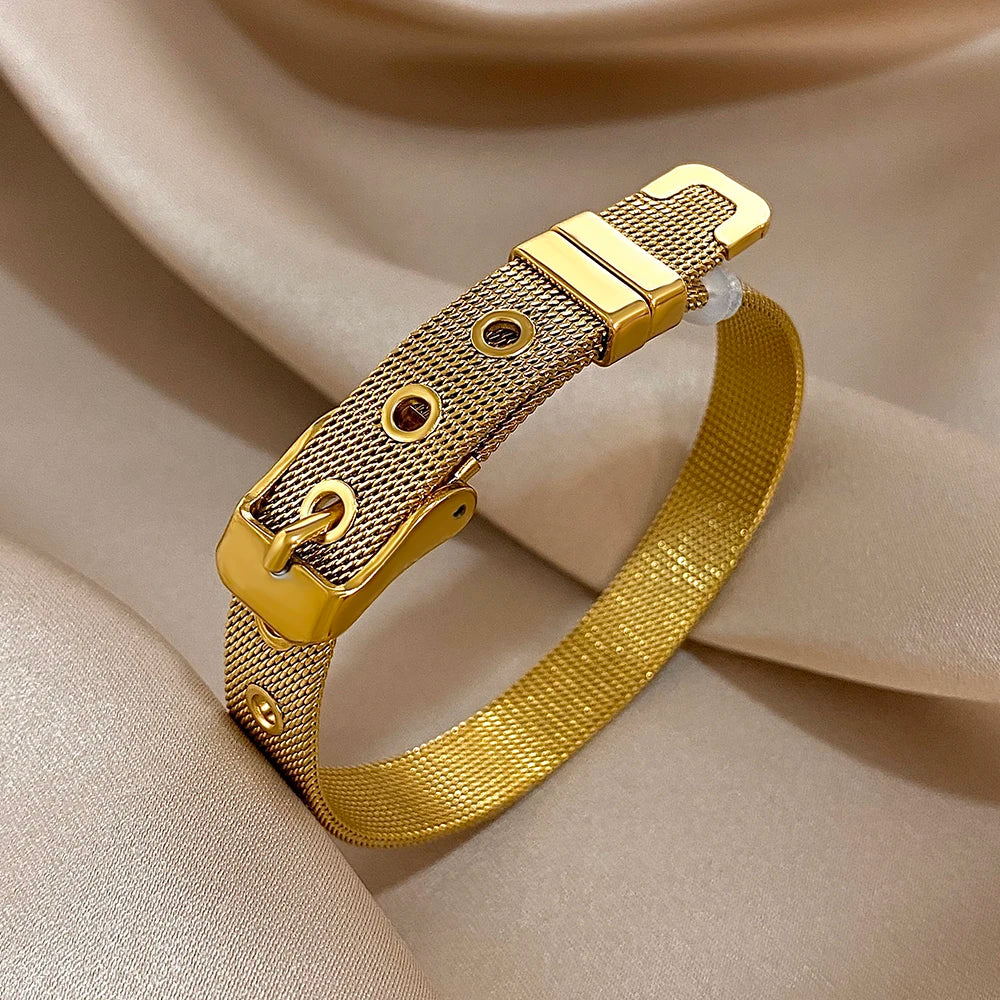 Chic Belt-Link Bracelet