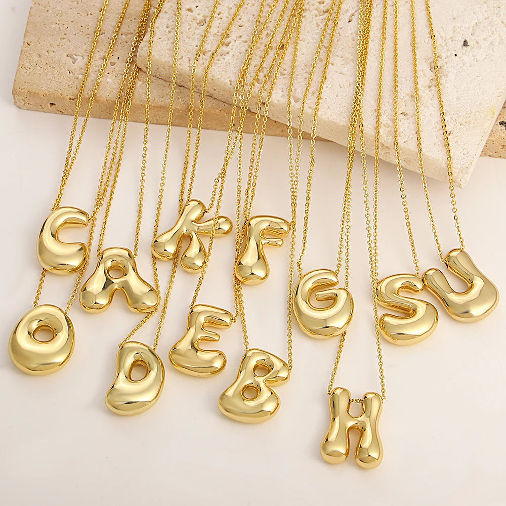 Classic Chunky Initial Necklace