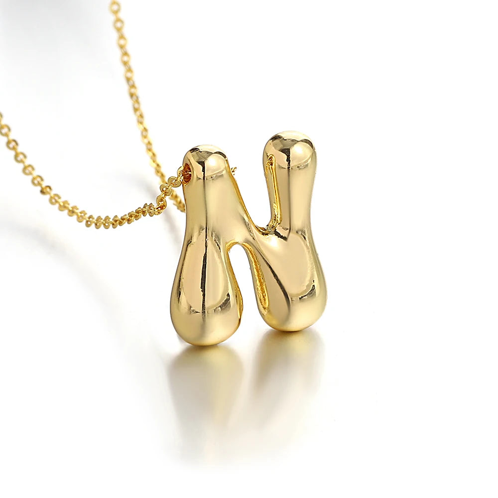 Classic Chunky Initial Necklace