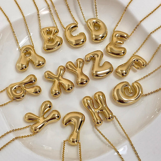 Classic Chunky Initial Necklace