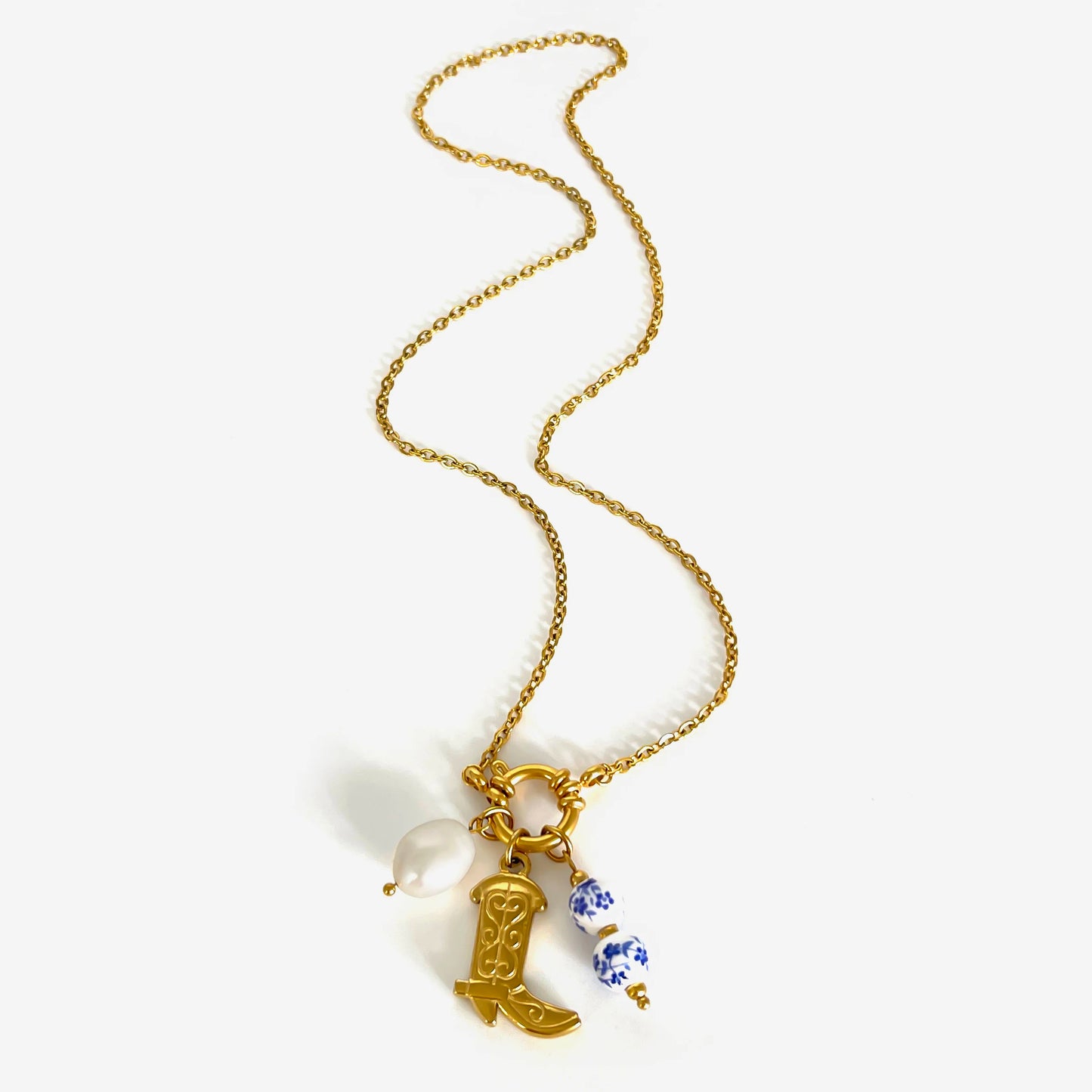 Chinoiserie Boot Necklace