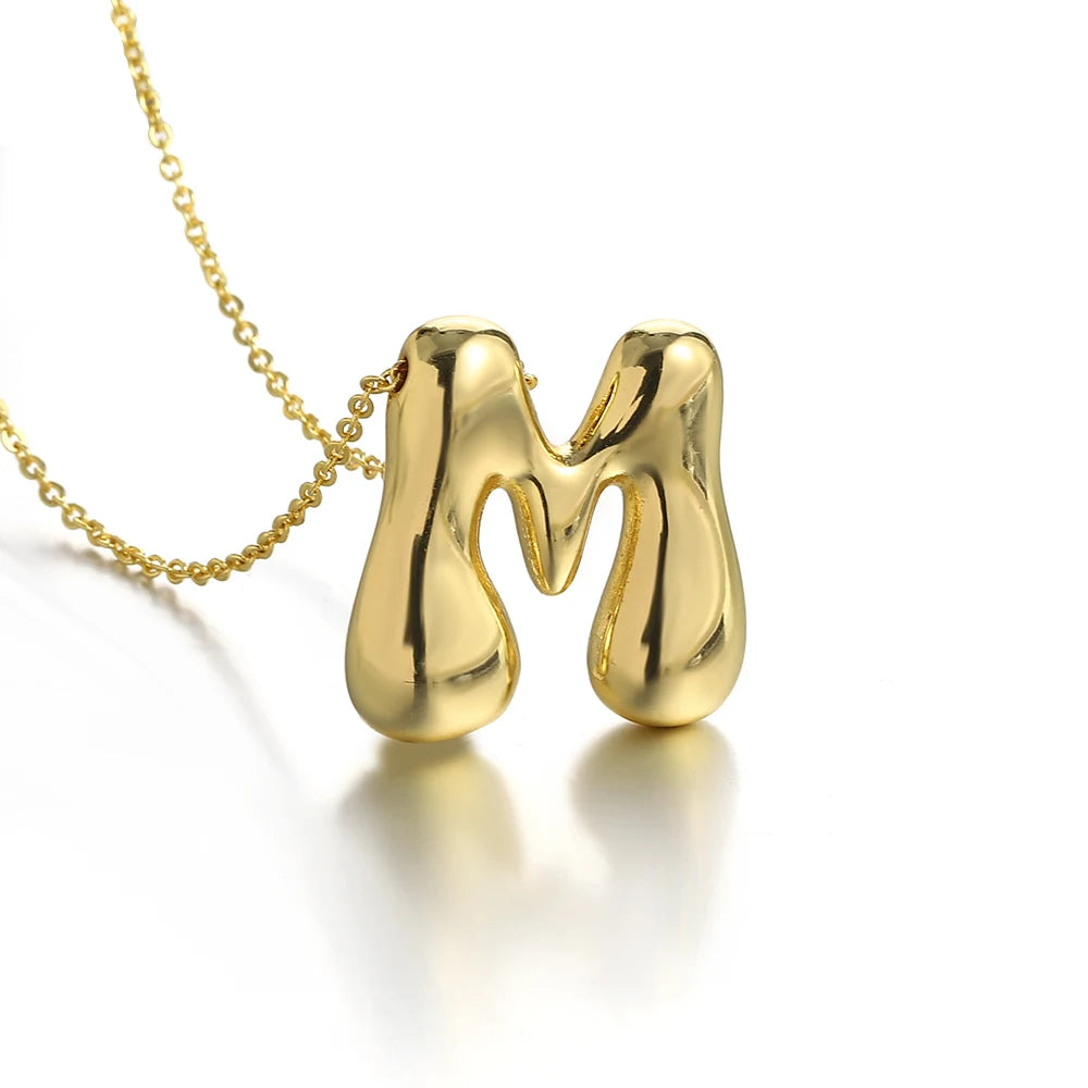 Classic Chunky Initial Necklace