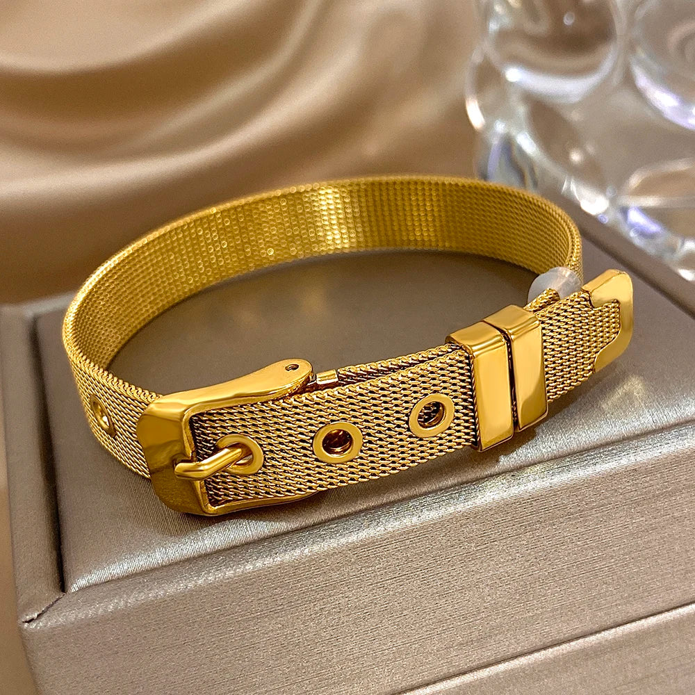 Chic Belt-Link Bracelet